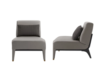DILAN - Leather easy chair by A.R. Arredamenti - view 3